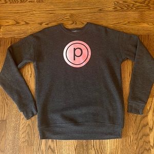 Pure barre crew neck sweat shirt.
